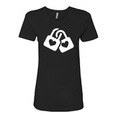 SYMBOLIC Love Locks Women's T-Shirt – Romantic Heart Padlock Tee